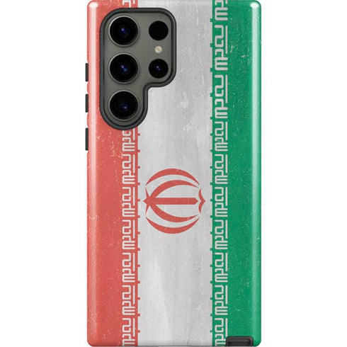 Iran Flag Distressed Galaxy S23 Ultra Pro Case